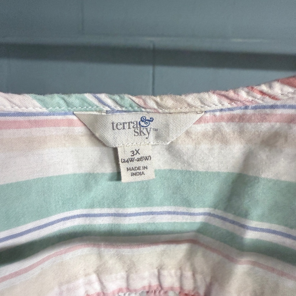 Terra & Sky Striped Top - Multicolor